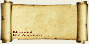 Damjan Mališananin vizit kartica